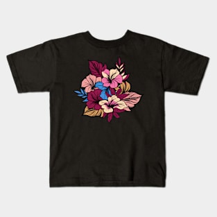 Bouquet of tropical flowers Kids T-Shirt